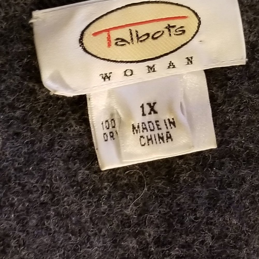 Slate Gray Single Button Talbots Jacket - image 3